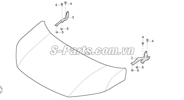 Sơ đồ lắp ráp phụ tùng Nắp capo