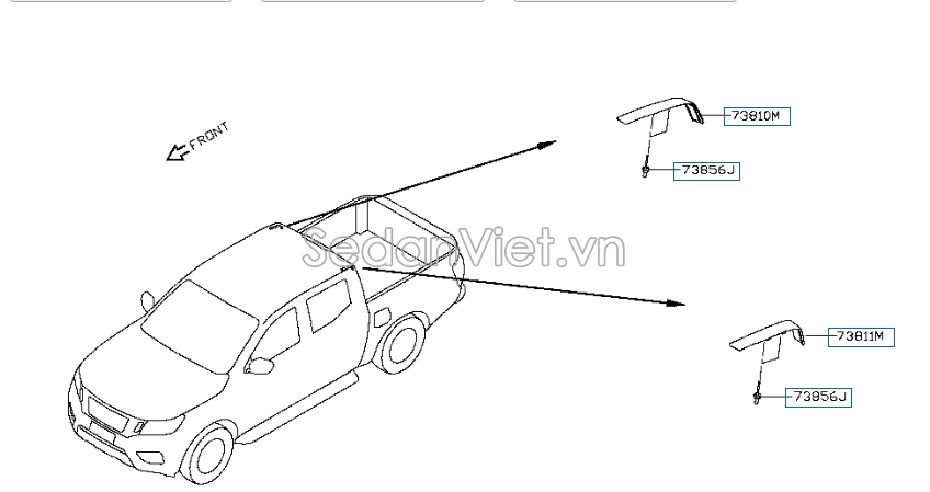 Sơ đồ lắp ráp phụ tùng Ốp nẹp xe