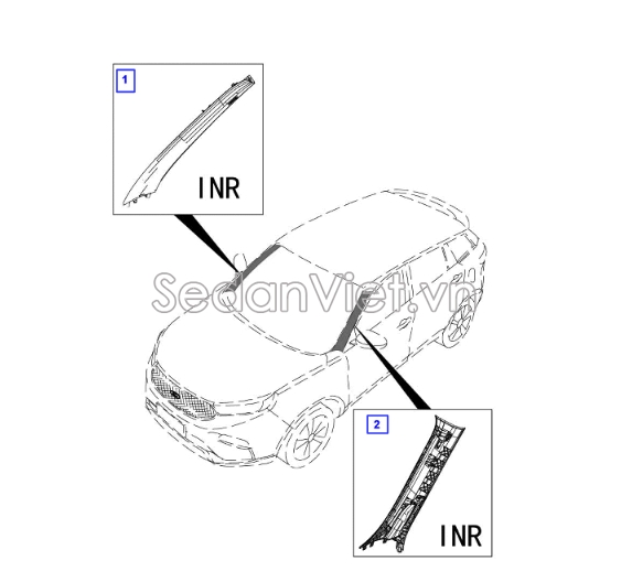 Sơ đồ phụ tùng Ốp trụ a