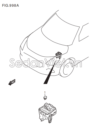 Sơ đồ lắp ráp phụ tùng Rơ le điều hoà