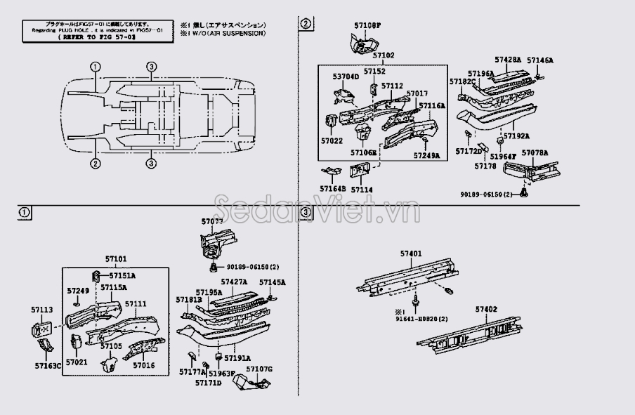 Sơ đồ lắp ráp phụ tùng Sắt xi