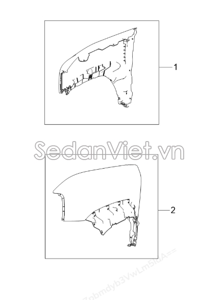 Sơ đồ lắp ráp phụ tùng Tai xe