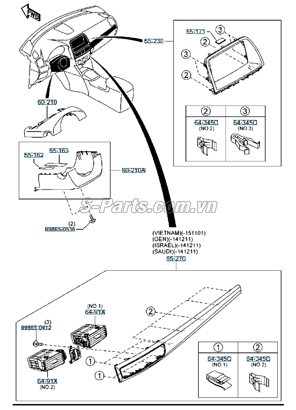 Sơ đồ lắp ráp phụ tùng Thiết bị giải trí