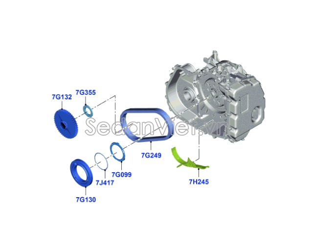 Sơ đồ lắp ráp phụ tùng Xích cam