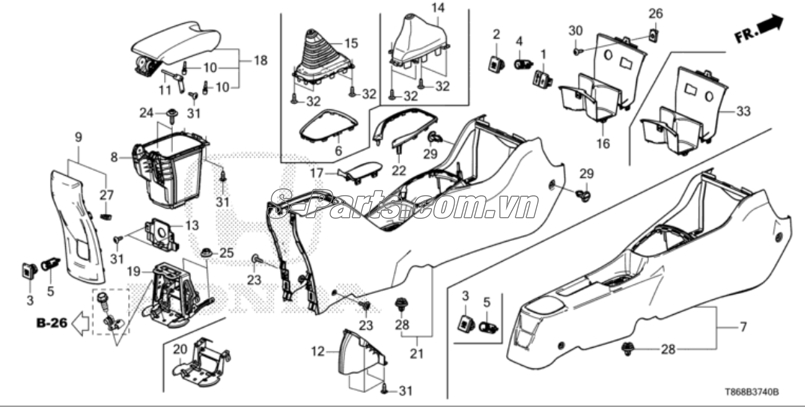 Sơ đồ lắp ráp phụ tùng Yên ngựa